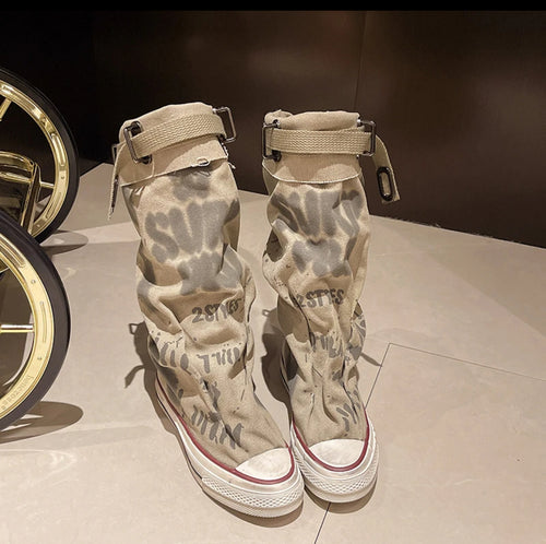 Vintage Graffiti Boots