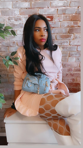 Vintage “Tie me up” Skirt set Peach edition