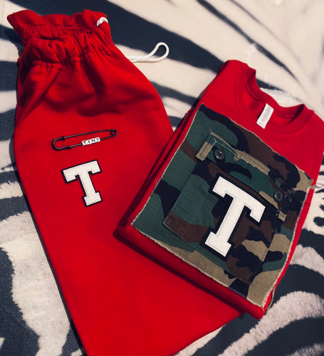 Vintage Camo pocket Jogger set (Men Sizes)