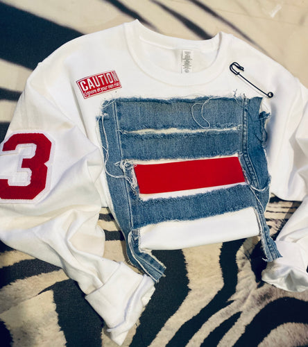 Vintage Denim Sweatshirt (Men Sizes)