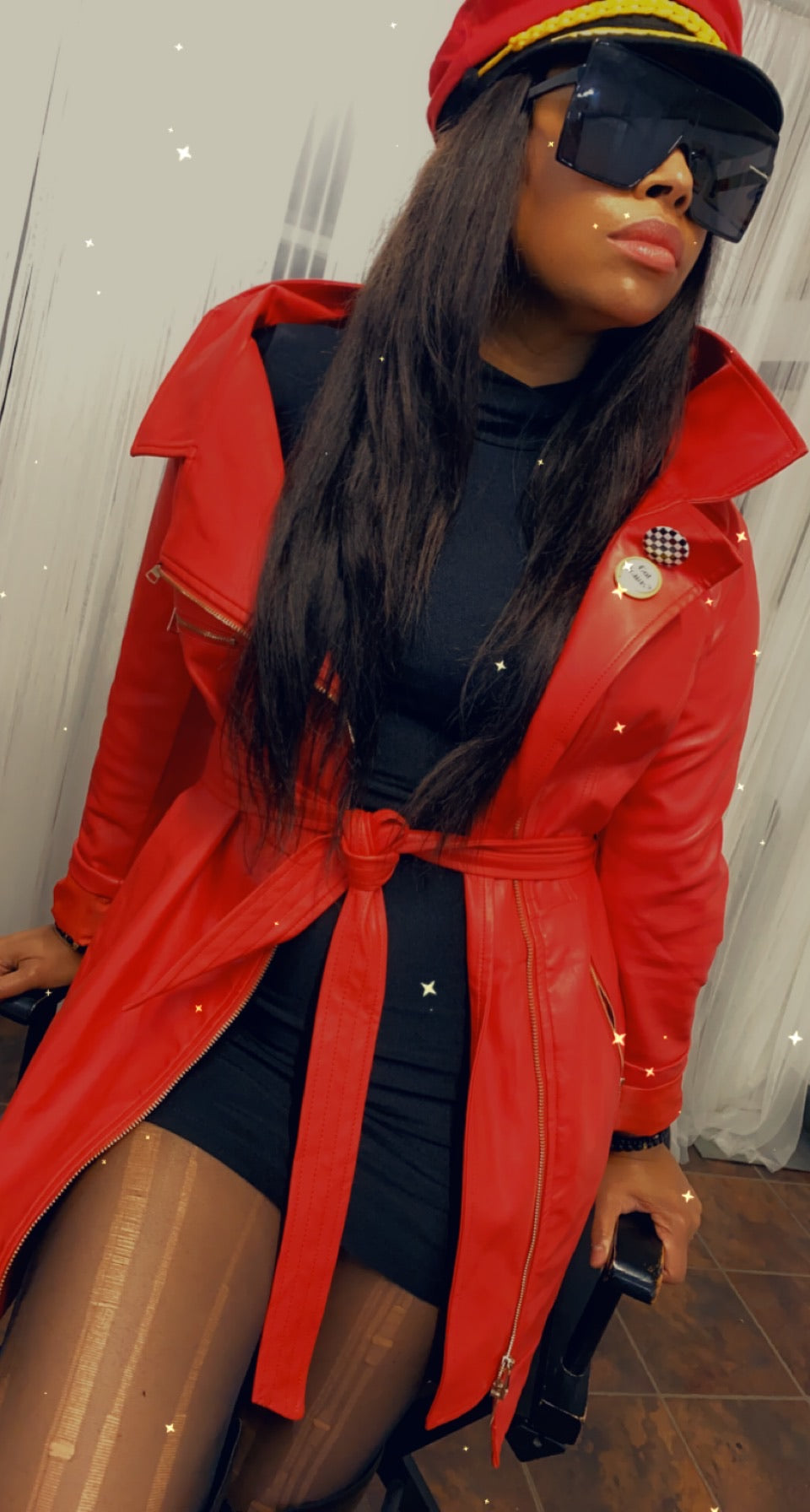 Vintage “Fire Red” Jacket/Dress