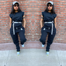 Load image into Gallery viewer, Vintage Sleeveless stacked Jogger set