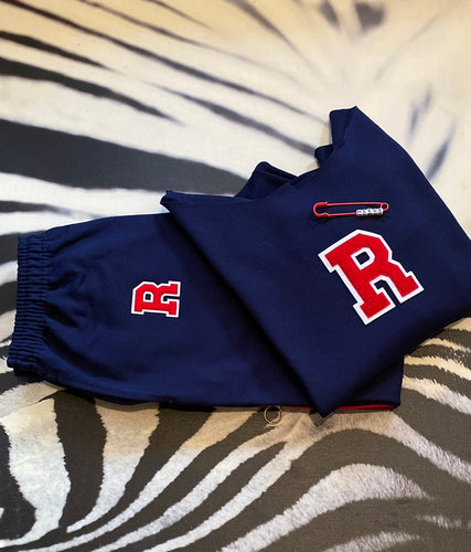 Vintage “Navy” Initial Jogger set (Men Sizes)